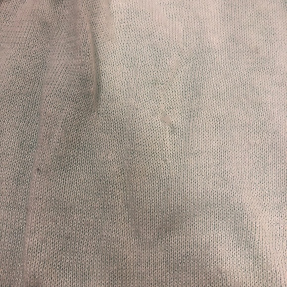 White and teal heart sweater - Picture 5 of 5